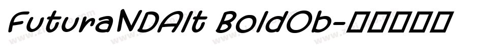 FuturaNDAlt BoldOb字体转换